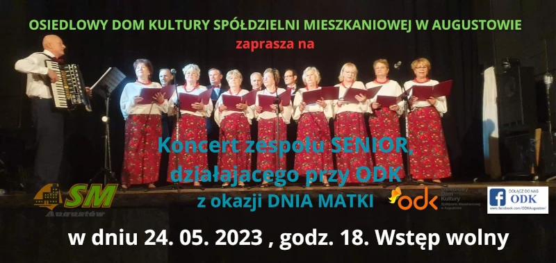 plakat Koncert Zespolu Senior 2023.05.24
