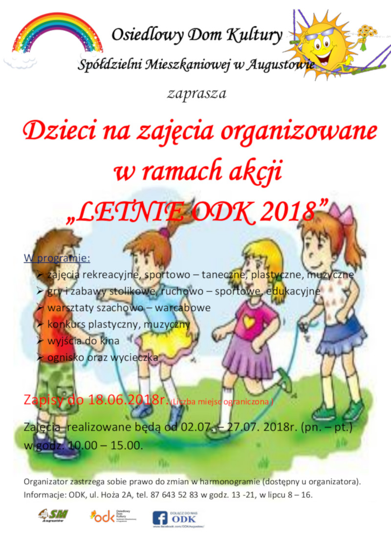 plakat letnie ODK 2018