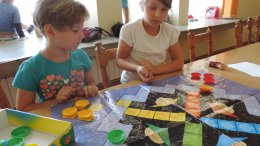 Tak się bawiły dzieci w ramach akcji Letnie ODK 2016 w Osiedlowym Domu Kultury Spółdzielni Mieszkaniowej w Augustowie